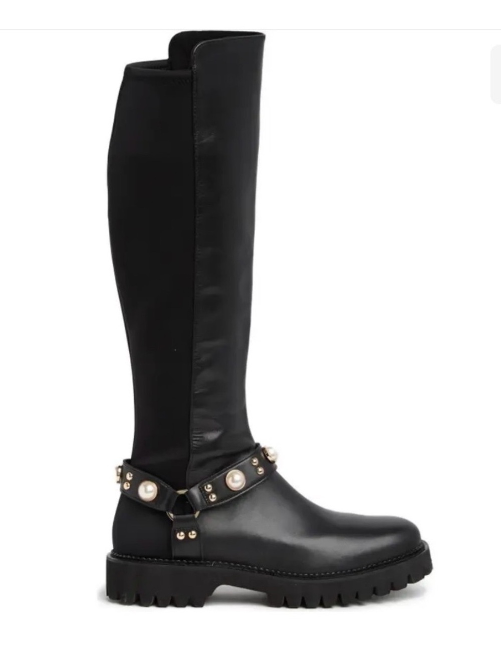 Karl Lagerfeld Paris Reese Lug Sole Knee High Boot 8W